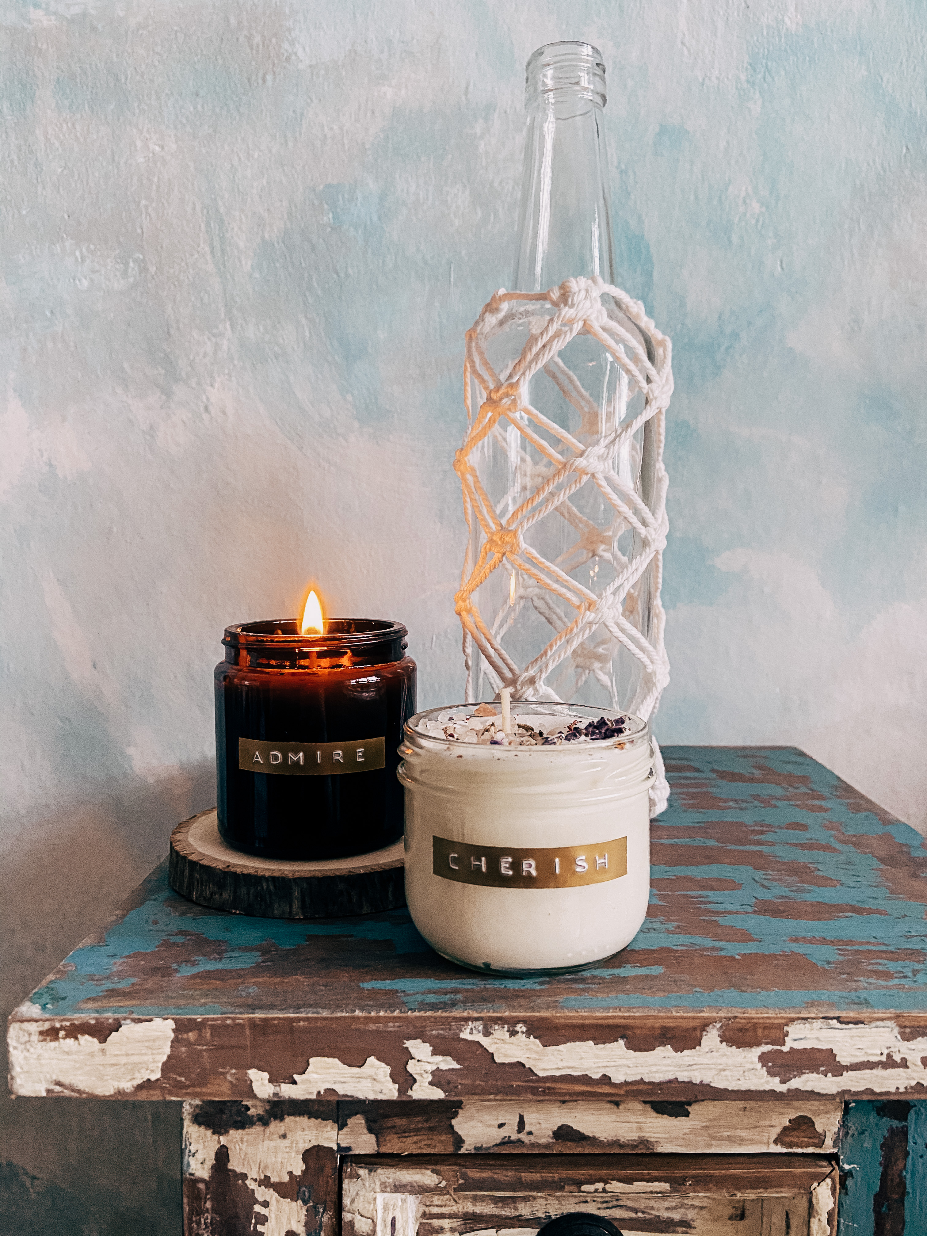 Krok za krokem při výrobě sójových svíček