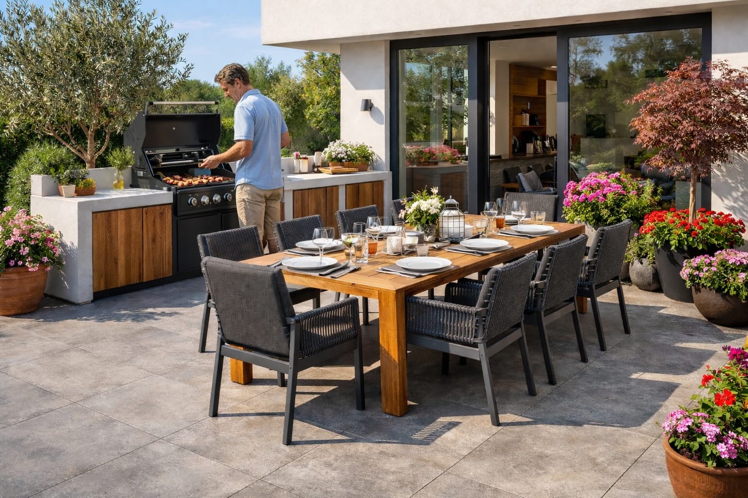 Jak kombinovat zahradní nábytek a venkovní kuchyni