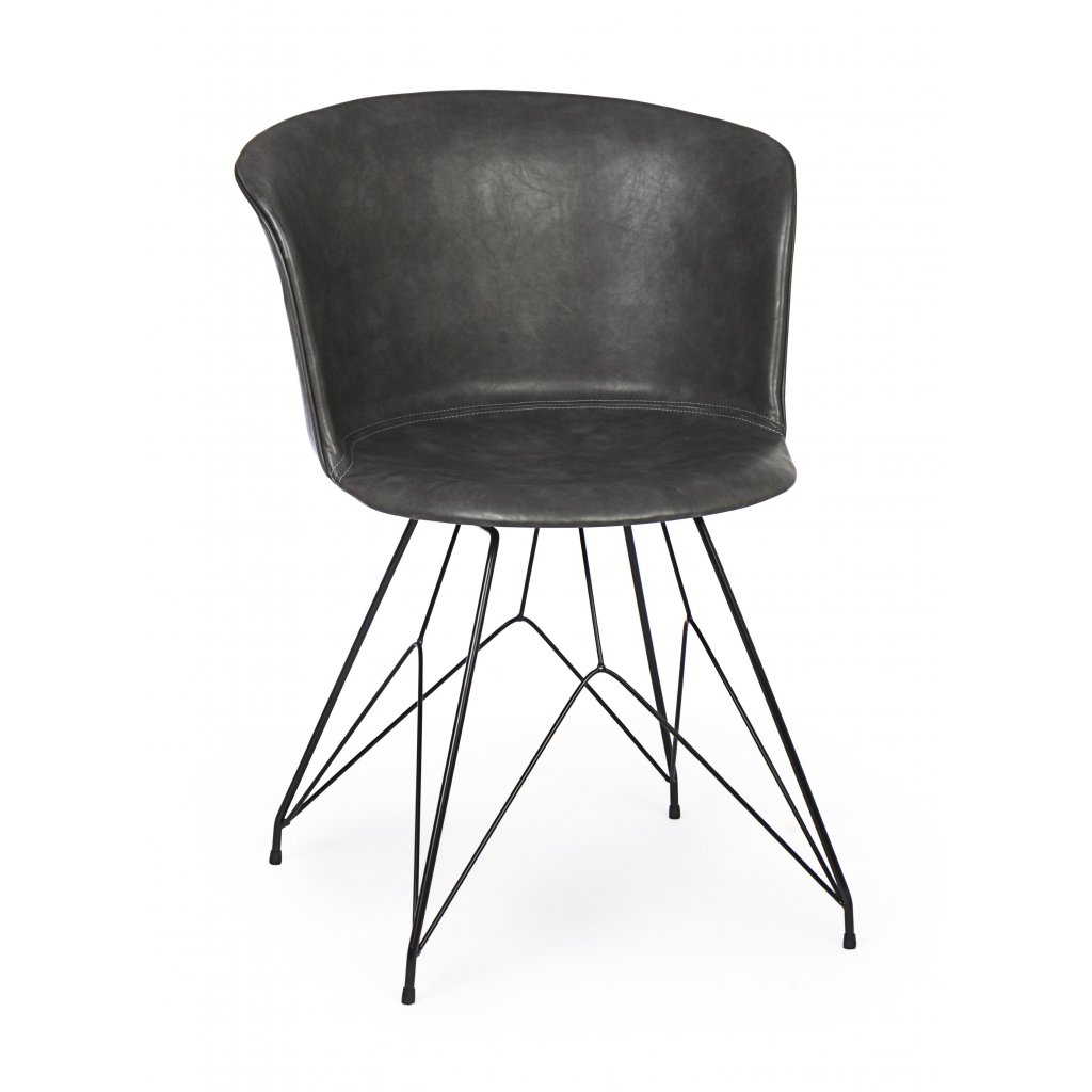 1469 5 zidle loft vintage seda