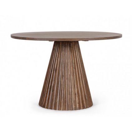 Dřevěný jídelní stůl ORISSA 120 cm hnědý