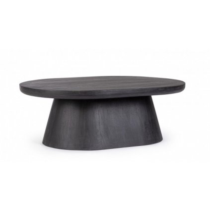 Černý konferenční stolek FUJI 90x65 cm