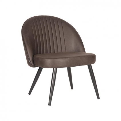 Fauteuil Enzo Antraciet Microvezel 65x68x79 cm