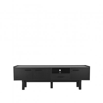 Dřevěný TV stolek CALI černý