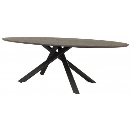 Oválný jídelní stůl COX 240x120 cm hnědý