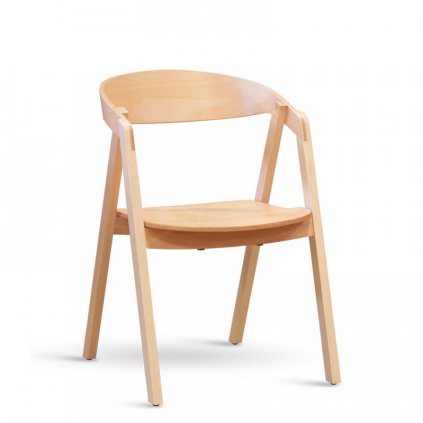 Dřevěná jídelní židle GEORGE světlá