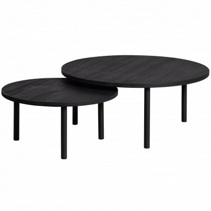 Konferenční stolek LAUT černá  ø80 cm