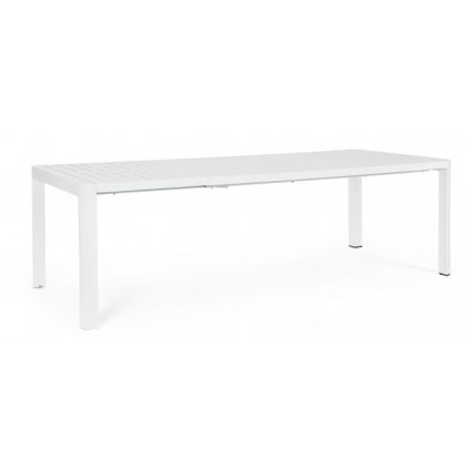 Rozkládací zahradní stůl KIPLIN 180/240x100 cm bílý