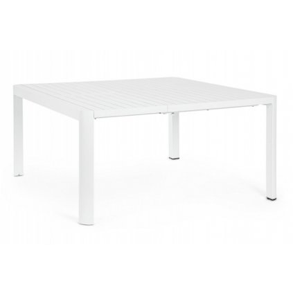 Rozkládací zahradní stůl KIPLIN 97/149x149 cm bílý