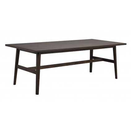 Jídelní stůl PLAINFIELD tmavě hnědý 220x100 cm