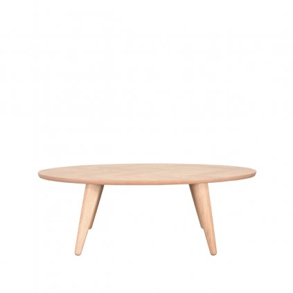 Dřevěný konferenční stolek OLIVA světlý 70x120 cm