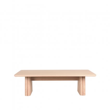 Dřevěný konferenční stolek JULE světlý 40x140 cm