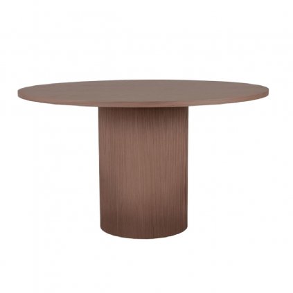 Kulatý jídelní stůl OLIVA ø130 cm hnědý