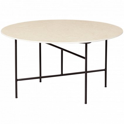 Mramorový stolek VIDA bílý Ø75 cm