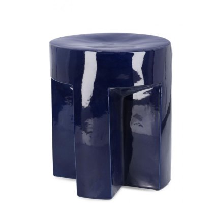 Dekorativní stolička SFINGE modrá