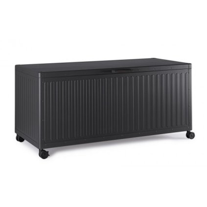 Zahradní úložný box OCEAN černý 165x72 cm