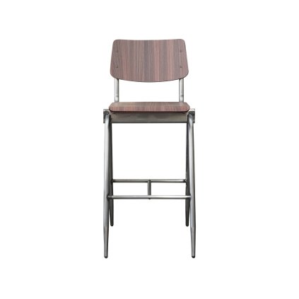 Barová židle SOLID tmavě hnědá