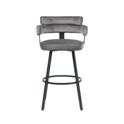 Barová židle BARDIO šedá