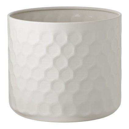 Kovový květináč FLOWERPOT bílý