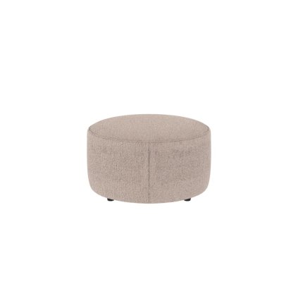 Puf JOPLIN světle béžový ⌀70 cm