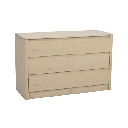 Dřevěná komoda MELSTONE 110x45 cm světlá