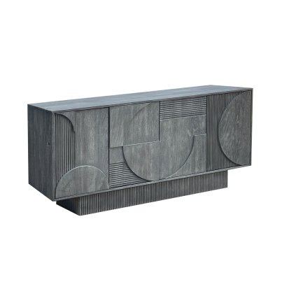 Mangová komoda ART DECO šedá 170 cm
