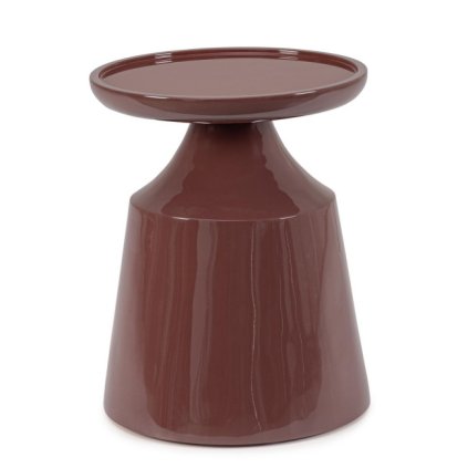 Odkládací stolek OTILIA cihlová ø40 cm