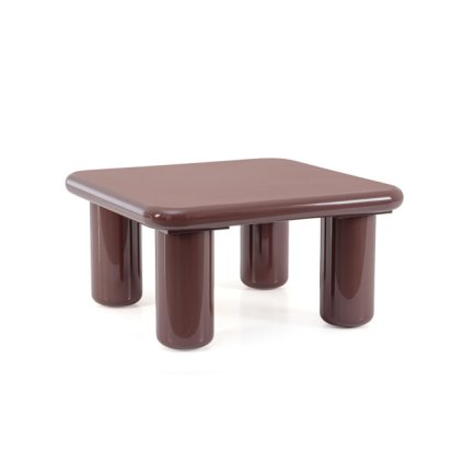 Konferenční stolek OTILIA cihlový 80x80 cm