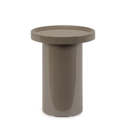 Odkládací stolek OTILIA hnědý ø40 cm