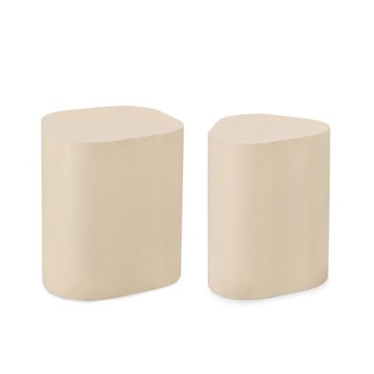 Set konferenčních stolků JASLEEN krémový