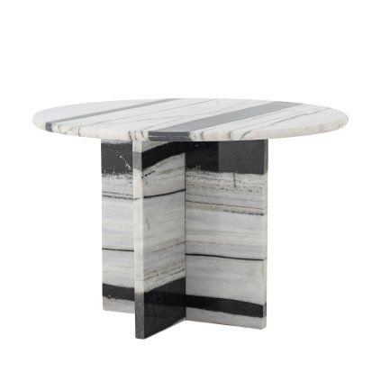 Konferenční stolek ROSITO bílý mramor Ø61 cm