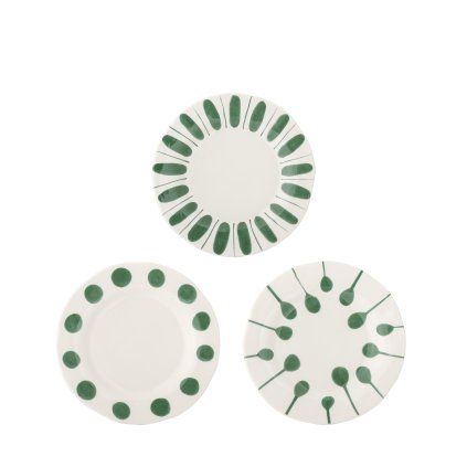 Set 3 jídelních talířů LINORA 28 cm
