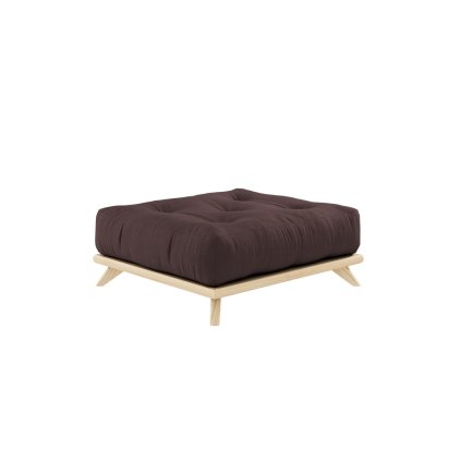 Dřevěná podnožka SENZA tmavě hnědá