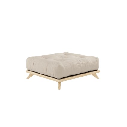 Dřevěná podnožka SENZA krémová