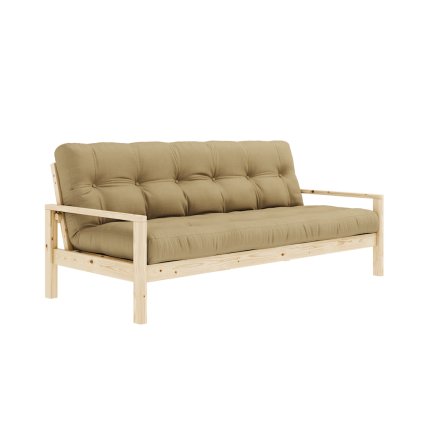 Třímístná rozkládací pohovka KNOB béžová 205 cm