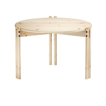 Kulatý konferenční stolek STICKS světlý ø60 cm