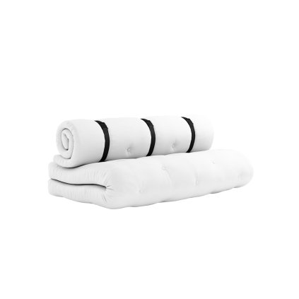 Zahradní rozkládací pohovka BUCKLE UP bílá 140 cm