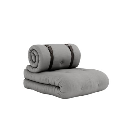 Rozkládací zahradní křeslo BUCKLE UP OUT šedé