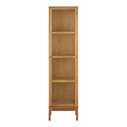 Prosklený kabinet ZAMORA 180x47cm dub
