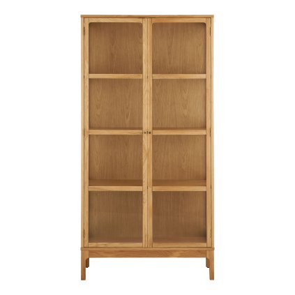 Prosklený kabinet ZAMORA 180x90cm dub