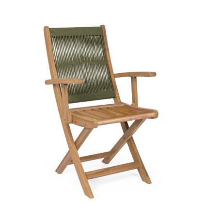 Skládací zahradní židle DANUBIO zelená