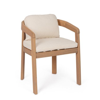 Dřevěná zahradní židle PABLO s područkami