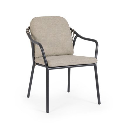 Zahradní židle EDVIDGE světle hnědá