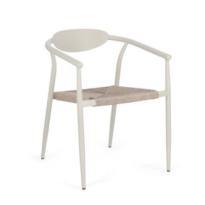 Zahradní židle LINARES světle šedá