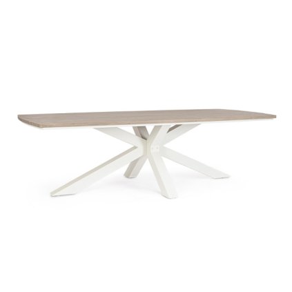 Zahradní jídelní stůl ZELMAR světlý 260x118 cm