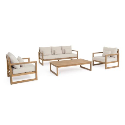 Zahradní set pohovky a 2 křesel ADRIAN akácie