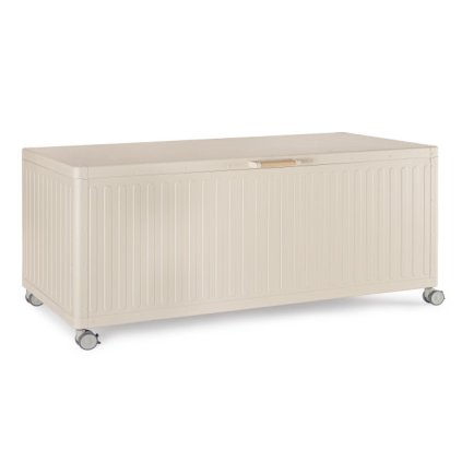 Zahradní úložný box OCEAN béžový 182x89 cm