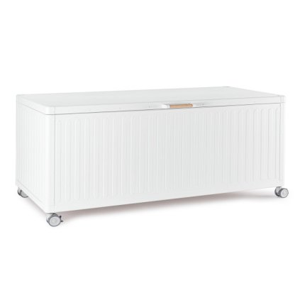 Zahradní úložný box OCEAN bílý 182x89 cm