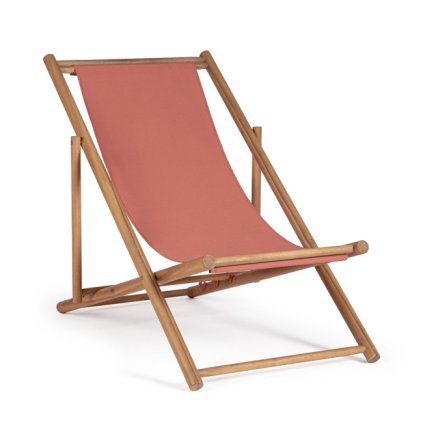 Dřevěné lehátko DANUBIO červené