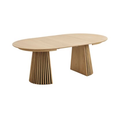 Jídelní stůl OSAKA přírodní ø120x120-200 cm