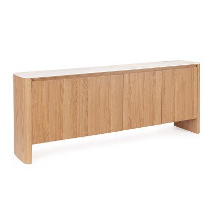Komoda GAVRIEL dubová 208x80 cm